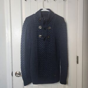 LCR Black Edition Knit Sweater Navy Blue